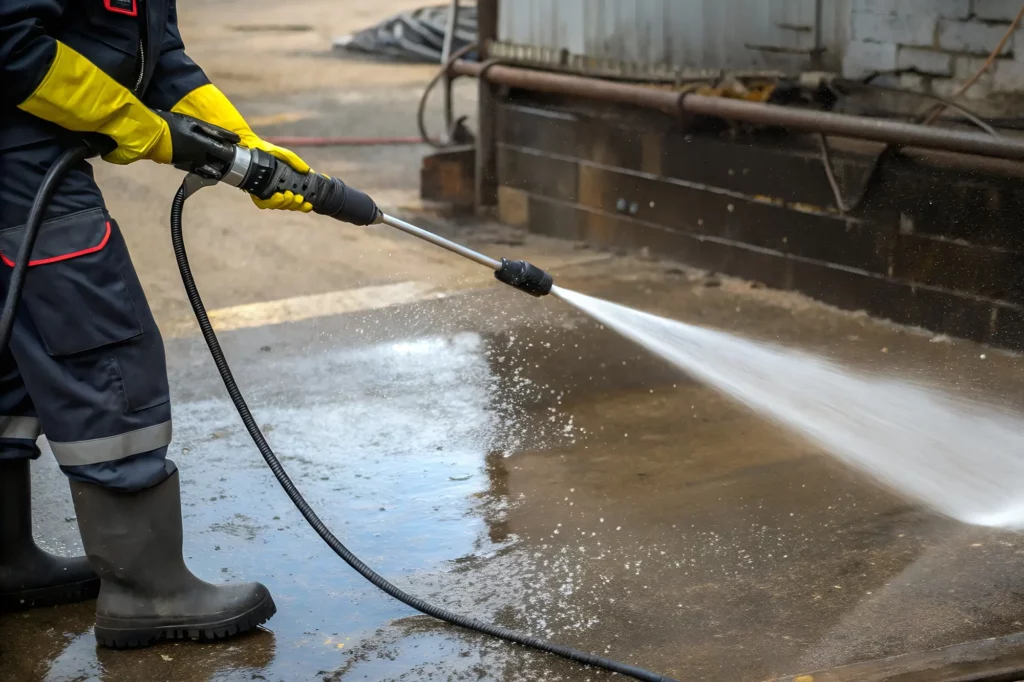 Professionele betonreiniging West-Vlaanderen door Moshero