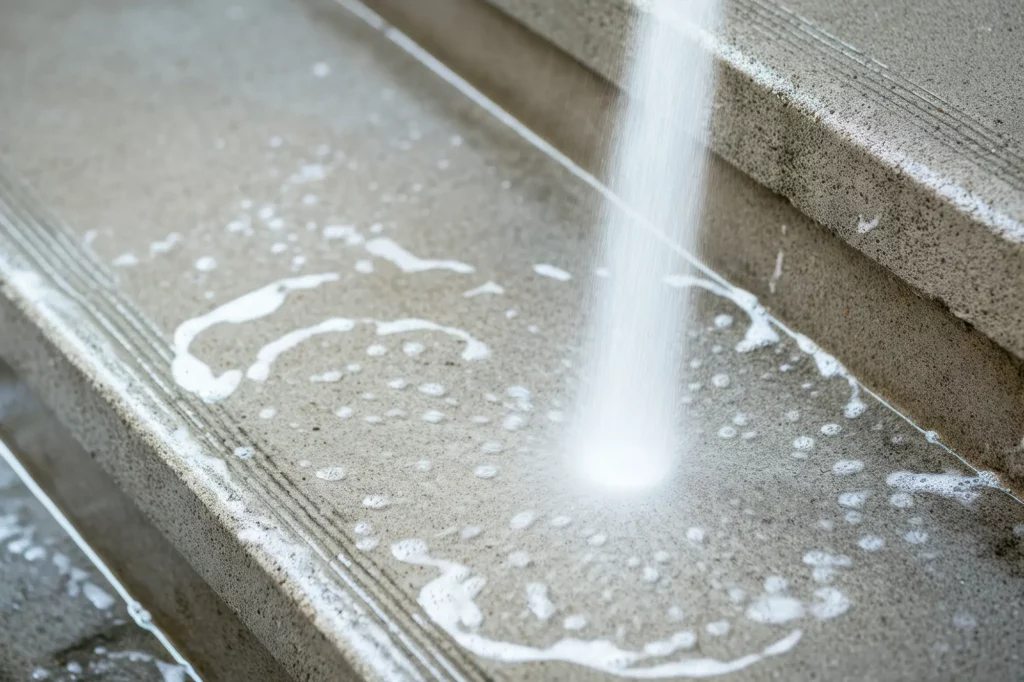 Professionele betonreiniging West-Vlaanderen door Moshero